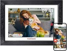 Load image into Gallery viewer, Frameo Digital Picture Frame, Digital Photo Frame WiFi with 32 GB, HD IPS Touch Screen, Auto-Rotate, Slideshow, Share Photos/Videos from Phone by Frameo App (10.1 Inch Black)
