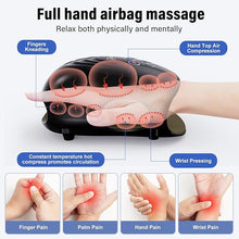 Load image into Gallery viewer, cotsoco Cordless Hand Massager with Heat and Compression for Arthritis and Carpal Tunnel, Birthday Gifts for Women Mom Men,Black
