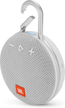 Load image into Gallery viewer, JBL Clip 3, Steel White - Waterproof, Durable &amp; Portable Bluetooth Speaker - Up to 10 Hours of Play - Includes Noise-Cancelling Speakerphone &amp; Wireless Streaming
