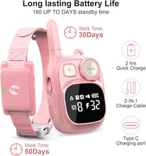 Load image into Gallery viewer, Shock Collar Rechargeable Training Collar with Remote 1800FT Control, Pink Adjustable Waterproof Electric Collar for 5–15lbs Small Size Dogs Puppy Cat Large Medium Dog, Safety Vibration
