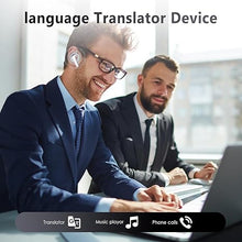 Load image into Gallery viewer, Language Translator Earbuds, Two Way Real-time Translation Device with 144 Languages Bluetooth Online Voice Translation, High Accuracy, Fast Reaction and Noise Reduction(Pale White)
