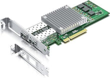 Load image into Gallery viewer, 10Gtek 10Gb PCI-E NIC Network Card, with Broadcom BCM57810S Chipset, Dual SFP+ Port, PCI Express Ethernet LAN Adapter Support Windows Server/Windows/Linux/VMware
