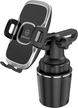 Load image into Gallery viewer, WixGear Cup Phone Holder, Car Cup Holder Phone Mount for Car with Adjustable Automobile Cup Holder Smart Phone Cradle Car Mount
