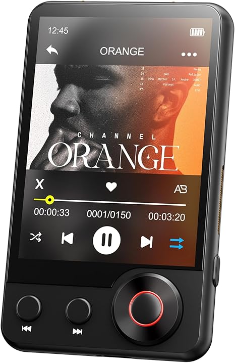 128GB MP3 Player with Bluetooth - MECHEN D53 Portable MP3 Touch Screen Music Player with HiFi Speaker, 2.4