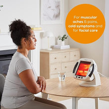 Load image into Gallery viewer, Beurer IL50 Infrared Heat Lamp Heated Red Light Therapy Lamp for Body, Face, Sinuses, &amp; Skin - Effective Muscle Pain &amp; Cold Relief Treatment by Improving Blood Circulation

