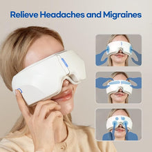 Load image into Gallery viewer, HubiCare FSA/HSA Eligible Eye Massager with Heat, Heated Eye Mask with Compression and Bluetooth Music for Migraine Relief, Dry Eyes, Relax and Reduce Eye Strain, Improve Sleep, Gifts for Women/Men
