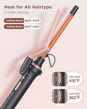 Load image into Gallery viewer, Wavytalk 5 in 1 Curling Iron Set with Curling Brush and 4 Interchangeable Ceramic Curling Wand (0.35"-1.25”), Instant Heat Up, Dual Voltage Hair Curler
