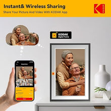 Load image into Gallery viewer, KODAK Digital Photo Frame 10.1 inch with WiFi, WiFi Electronic Frame with 32GB Storage,1280 * 800 HD IPS Touch Screen, Auto-Rotate, Share Photos and Videos for Women
