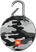 Load image into Gallery viewer, JBL Clip 3, Black Camo - Waterproof, Durable &amp; Portable Bluetooth Speaker - Up to 10 Hours of Play - Includes Noise-Cancelling Speakerphone &amp; Wireless Streaming
