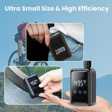 Load image into Gallery viewer, Mini Bike Pump, 150PSI Electric Air Pump Portable Bicycle Cordless Rechargeable Inflator with Digital Pressure Gauge with Presta and Schrader Valve for Bicycle,MTB,Motorcycle,Ball
