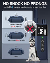 Load image into Gallery viewer, Vibrating Dog Collar No Shock Dog Training Collar with Remote 2000ft Range, Strong Beep and Vibration Only, Waterproof &amp; Rechargeable Vibrating Collar for Small Medium Large Dogs(8-120 lbs)-No Prongs
