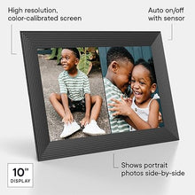 Load image into Gallery viewer, Aura Carver 10.1&quot; WiFi Digital Picture Frame | Wirecutter&#39;s Best Digital Frame for Gifting | Send Photos from Your Phone | Quick, Easy Setup in Aura App | Free Unlimited Storage | (Gravel)

