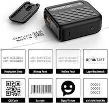 Load image into Gallery viewer, B10 Mini Handheld Inkjet Printer for Any Surface, Mini Date Printer Inkjet Coder for Date Time/QRCode/Batch Lot Number/Barcode Logo/DIY Printing Handheld Printer Print Height 0.09-0.5&quot;
