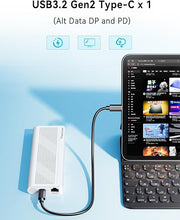 Load image into Gallery viewer, MINISFORUM S100 Mini PC Stick 12th Gen Alder Lake N100(up to 3.4GHz) Micro PC, LPDDR5 8GB RAM UFS2.1 128GB, 1x HDMI, 1x USB-C Output, 2X USB3.2, 2.5G RJ45 Port, PD 65W Power Adapter Micro Computer
