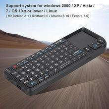 Load image into Gallery viewer, 2.4G Pocket Mini Keyboard Mini USB Keyboard with Touchpad Mouse for Windows 2000 / XP/Vista / 7 / OS 10.x
