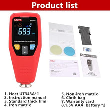 Load image into Gallery viewer, UT343A Paint Coating Thickness Gauge Meter, Car Painting Depth Gauge for Automotive Paint Thickness Measurement Tester with USB Data
