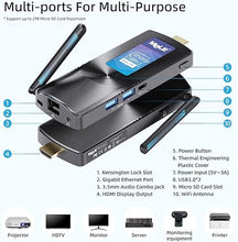 Load image into Gallery viewer, MeLE PCG02 Mini PC Stick Fanless N4000 4GB Ram 128GB Mini Computer Stick Windows 11 Home HDMI 4K 2.4G/5GHz Wi-Fi 5 BT4.2 Gigabit Ethernet Micro PC on Industrial IoT, Digital Signage, WMS, MES, Office
