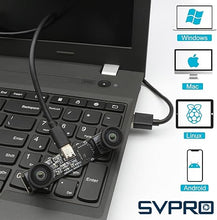Load image into Gallery viewer, SVPRO 1200P 60fps Global Shutter USB Camera with Dual M12 Lens 3D Stereo Wide Angle Industrial Camera Computer Vision Face Recognition Camera for Windows,Linux,Android,MacOS,Raspberry Pi
