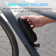 Load image into Gallery viewer, CYCPLUS Electric Air Compressor Portable Bicycle Pump Car Tire Inflator, Max 150 PSI, Auto Shut-Off Air Pump with Presta and Schrader Valves for All Bicycles Motorcycles and Cars
