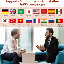 Load image into Gallery viewer, Fyzuf Translation Earbuds, Language Translator Earbuds Real Time, Two Way Language Translaton in 150 Languages, HD Clear Calls, Instant Translation Device with App Fit for Travel Business Learning
