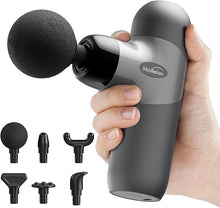 Load image into Gallery viewer, Mini Massage Gun,Deep Muscle Massage is Used to Relieve Muscle Soreness and Eliminate Fatigue. Portable Electric Handheld Massager Easy to Carry, with 6 Skin Friendly Washable Pads and 4 Speeds
