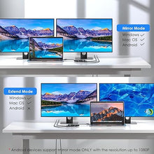 Load image into Gallery viewer, WAVLINK USB C and USB 3.0 to Dual 4K DisplayPort &amp; HDMI Adapter, Displaylink HDMI Splitter Extended Display for Dual Monitor 4K@60Hz, HDMI/DP Splitter Compatible with Mac M1/M2/M3, HP, Dell, Lenovo
