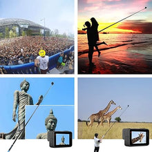 Load image into Gallery viewer, TELESIN G2 Long Selfie Stick Invisible - 2.7M 106" Waterproof Carbon Fiber Extension Pole for GoPro Max Hero 13 12 11 10 9 8 7 6 5 Insta360 X3 X4 Go3 Ace Pro DJI Action 3 4 5 Osmo Pocket 3 Accessory
