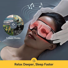 Load image into Gallery viewer, Deerma Heated Eye Mask Massager,Christmas Gifts,Eye Massager with See-Through Window for Migraine Relief Dry Eyes with Heat Eye Mask for Sleeping Massager with Built-in Music,Women Men
