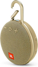 Load image into Gallery viewer, JBL Clip 3, Desert Sand - Waterproof, Durable &amp; Portable Bluetooth Speaker - Up to 10 Hours of Play - Includes Noise-Cancelling Speakerphone &amp; Wireless Streaming
