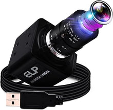 Load image into Gallery viewer, 260fps Variable Focus Camera Optical Zoom Webcam,2mp FHD 1080P Varifocal Web Cam Manual Zoom Lens Webcamera,Raspberry Pi Mac Vari-Focus USB Web Camera,Close-up Monitoring Varifocal Cameras

