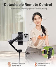 Load image into Gallery viewer, Hohem iSteady X3 Gimbal Stabilizer for iPhone, Phone Stabilizer for Video Recording with Object Tracking, 3-Axis Foldable Phone Gimbal with Remote Control, Built-in Extendable Rod &amp; Tripod, TikTok
