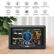 Load image into Gallery viewer, WiFi Weather Station 7-in-1, Home Weather Stations Wireless Indoor Outdoor with Rain Gauge and Wind Speed, Weather Station with Smart APP, Thermo-Hygrometer Sensor, Solar Powered Outdoor Sensor
