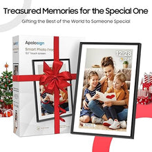 Load image into Gallery viewer, ApoloSign Digital Picture Frame 10.1 inch, Frameo Digital Photo Frame, WiFi Electronic Frame with 32GB Storage, 1280x800 HD IPS Touch Screen, Auto-Rotate, Slideshow, Share Photos/Videos Instantly
