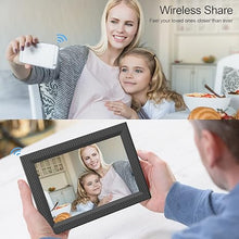 Load image into Gallery viewer, Forc 10.1 Inch Smart WiFi Digital Photo Frame, Digital Picture Frame, Built-in 16GB Storage, IPS Touch Screen, Auto-Rotate, Slideshow, Load Photo and Video via Free App from Phone
