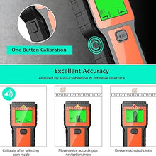 Load image into Gallery viewer, Stud Finder Wall Scanner - 8 in 1 Stud Detector Detector Beam Finders Wall Detector Sensor Center Finding with LCD Display for Wood AC Wire Metal Studs Cable Joist Detection (Orange)
