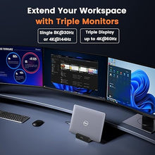 Load image into Gallery viewer, TobenONE 18-in-1 Triple 4K@60Hz Monitor Docking Station with 150W Power Supply, USB C Laptop Docking Station Stand(Single 4K@144Hz), 2.5Gbps Ethernet, 2 HDMI &amp; DisplayPort, 8 USB, for Windows&amp;ChromeOS

