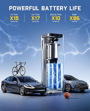 Load image into Gallery viewer, Fanttik X8 APEX EV Tire Inflator Portable Air Pump, 2X Faster Inflation, 150PSI Cordless Air Compressor with Powerful Battery, Fits Electric Cars, Cars, Motorcycles, Bikes, Balls
