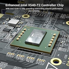 Load image into Gallery viewer, 10G PCI-E Network Card with 10Gbps Dual RJ45 Ports, Intel X540-T2 Conrtoller, VIMIN 10Gb Ethernet Adapter Card Compatible with PCI Express X8, X16, Support Windows/Windows Server/Linux/VMware
