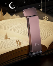 Load image into Gallery viewer, 86lux Reading Light, Rechargable Book Light for Reading in Bed, Ultralight Clip-on LED Bookmark Lamp with 3 Amber Colors &amp; Stepless Dimming for Night Reading for Book Lovers, Kids, Pink Brown

