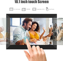 Load image into Gallery viewer, Digital Picture Frame WiFi 10.1 Inch Smart Digital Photo Frame with 1280x800 IPS HD Touch Screen, Auto-Rotate and Slideshow, Easy Setup to Share Photos or Videos Remotely via App from Anywhere
