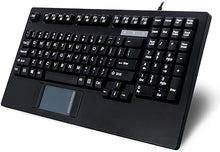 Load image into Gallery viewer, Adesso AKB-425UB - Easytouch Rackmount USB Touchpad Keyboard, Black
