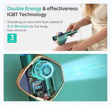 Load image into Gallery viewer, LUBEX Laser Hair Removal for Women and Men, Permanent IPL Hair Removal Device with IGBT Technology(3-Minute Whole Body Hair Removal),at Home Hair Remover 1000000+ Flashes for Legs Bikini Arms Use
