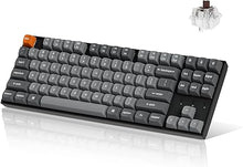 Load image into Gallery viewer, Keychron K8 Max TKL Mechanical Keyboard Wireless, 87 Keys QMK 2.4 GHz/Bluetooth 5.1/Wired Connection, White Backlit with Programmable Keychron Super Brown Switch for macOS Windows Linux
