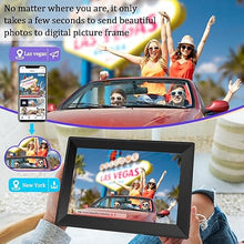 Load image into Gallery viewer, 10.1Inch WiFi Smart Digital Picture Frames,1280 * 800 IPS HD Resolution Digital Photo Frame,16GB Storage,Auto-Rotate,Digital Frame use Mobile Phone Share Pictures and Video
