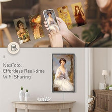 Load image into Gallery viewer, NexFoto 21.5 Inch Extra Large Digital Picture Frame 64GB, Digital Photo Frame 1920x1080 FHD Light Sensor Black Wood Pattern, Easy to Share Photos via App,Art Decor Frame for Gallery
