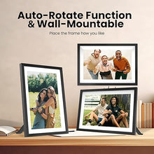 Load image into Gallery viewer, Frameo Digital Picture Frame with 32GB Storage, 10.1 inch Smart WiFi Digital Photo Frame Electronic HD IPS Touch Screen, Auto-Rotate, Wall Mountable, Share Photos/Videos, Send Best Wishes via Free App
