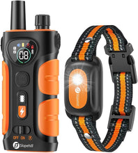 Load image into Gallery viewer, Dog Shock Collar,3300FT Dog Training Collar with Remote,IPX8 Waterproof E-Collar with Beep,Vibration,Shock,Light,Shock Lock Mode,Electric Shock Collar for Small Medium Large Dogs,Orange

