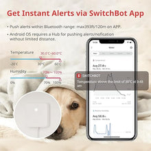 Load image into Gallery viewer, SwitchBot WiFi Hygrometer Thermometer with Hub, Dewpoint/VPD/Absolute Humidity Meter, Indoor Wireless Temperature Humidity Sensor Monitor with App Control, Compatible with Alexa, Google Home, IFTTT
