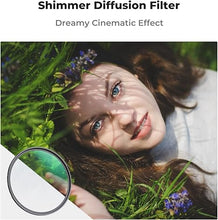 Load image into Gallery viewer, K&amp;F Concept 58mm Shimmer Diffusion 1 Effect Filter Optical Glass 18 Multi-Coated Glimmer Glass Filter for Camera Lens with 3 Cleaning Cloth (K-Series)
