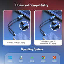Load image into Gallery viewer, USB C Docking Station, OBERSTER USB C HUB with Dual 4K@60Hz Video Outputs Dual Monitor, (3 x USB 3.1 10 Gb/s, 2 x HDMI, 2 x DP, 100W PD, Gigabit Ethernet &amp; Audio) for Windows and M1 Mac
